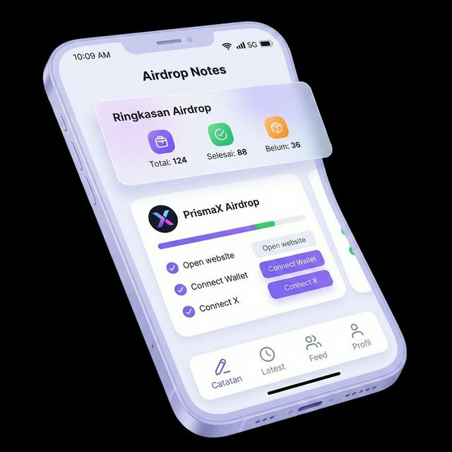 Airdrop Notes Mobile Dashboard